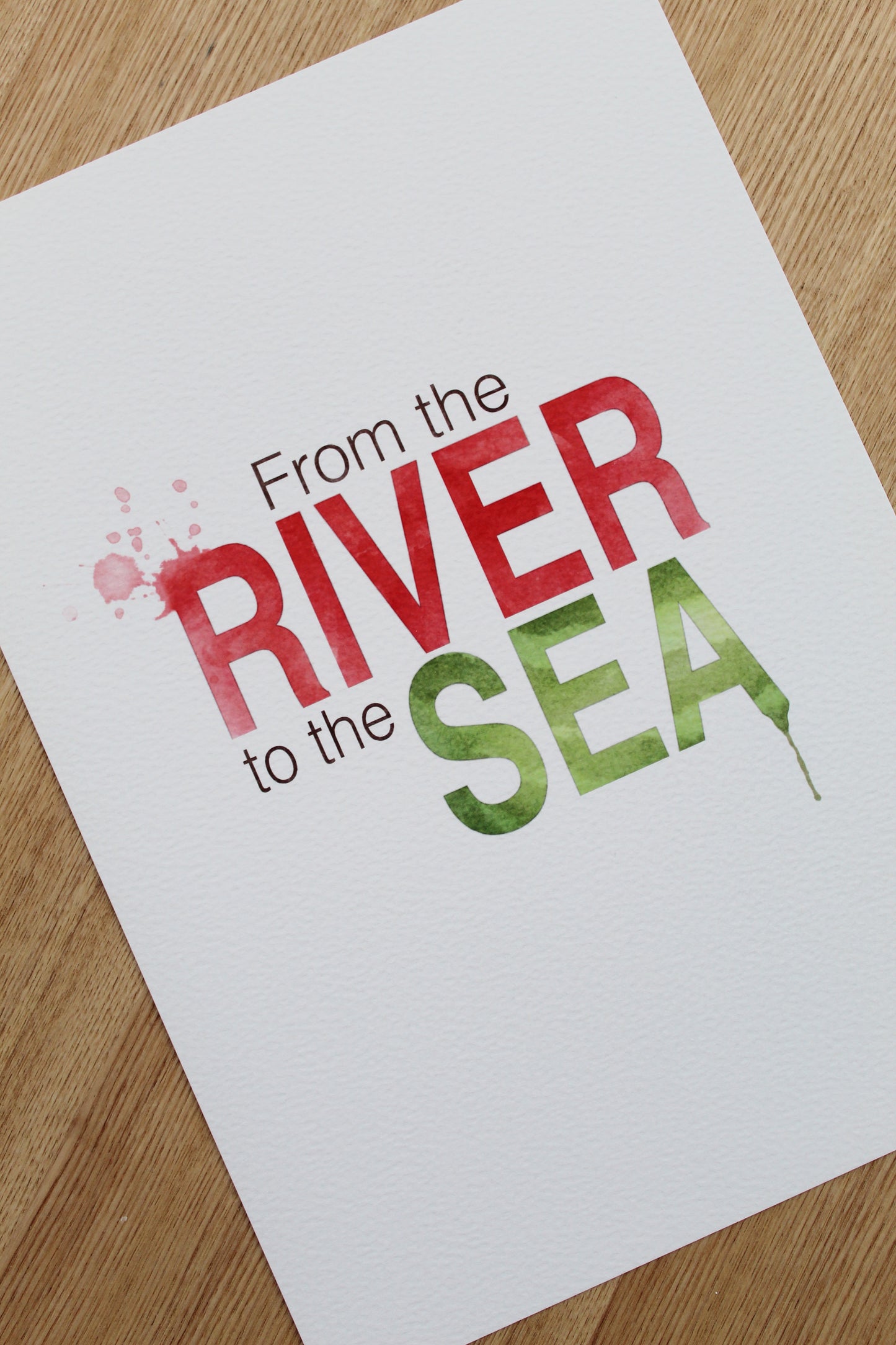 From the River to the Sea