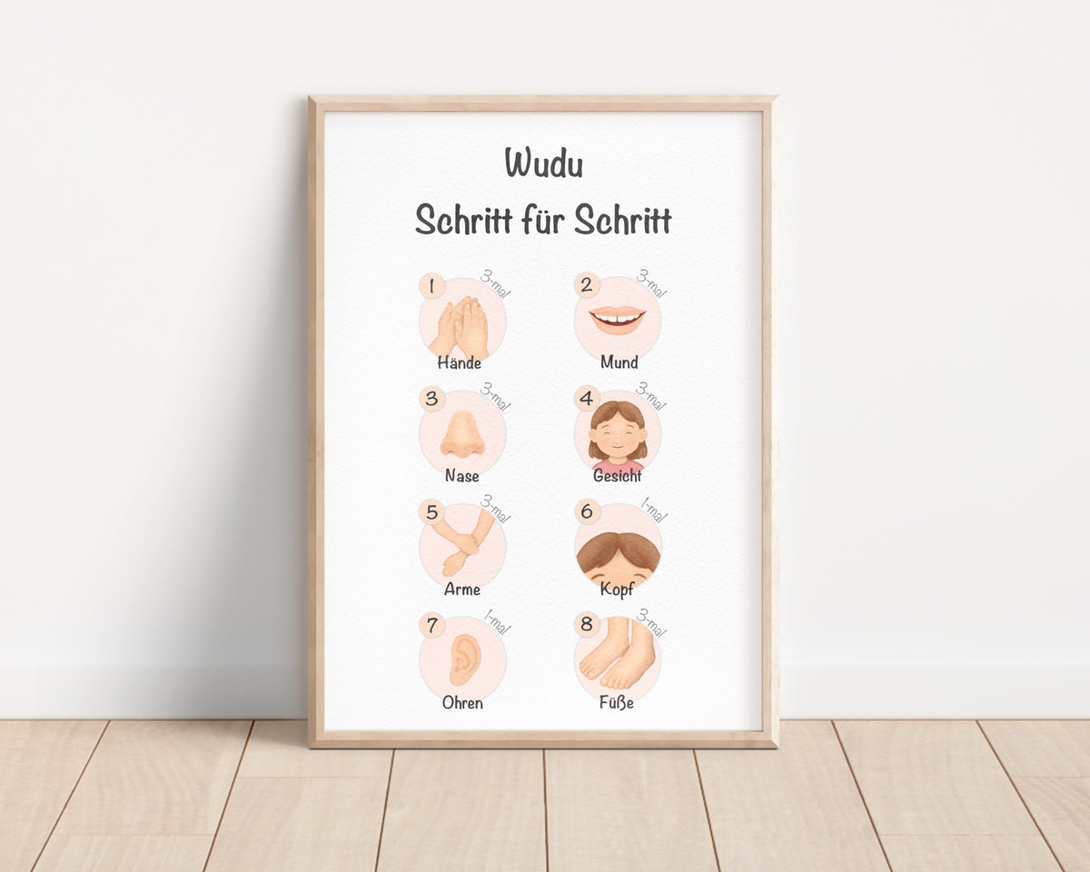 Gebetswaschung lernen für Mädchen